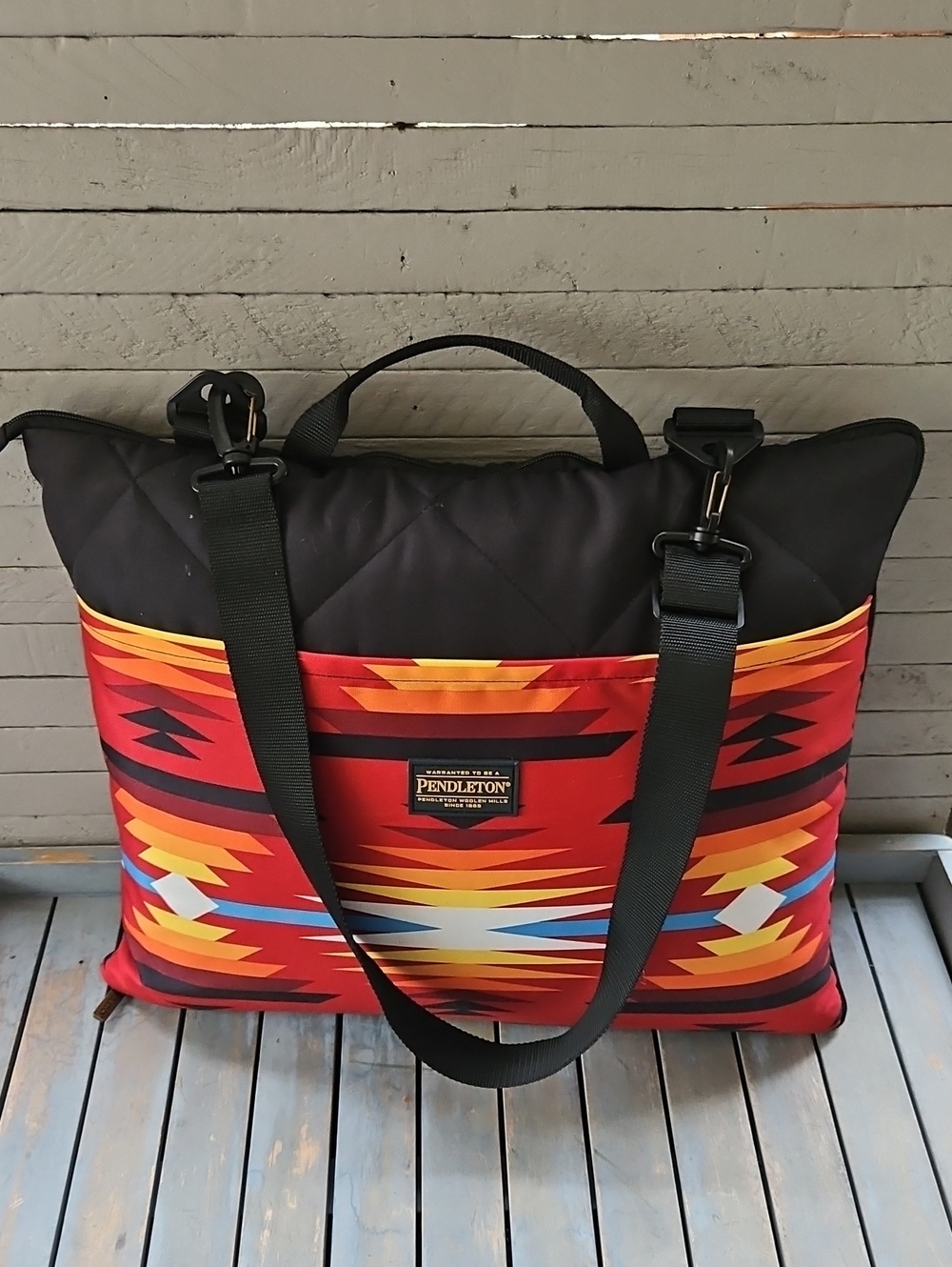 Pendleton Red & Black Southwestern Travel Blanket